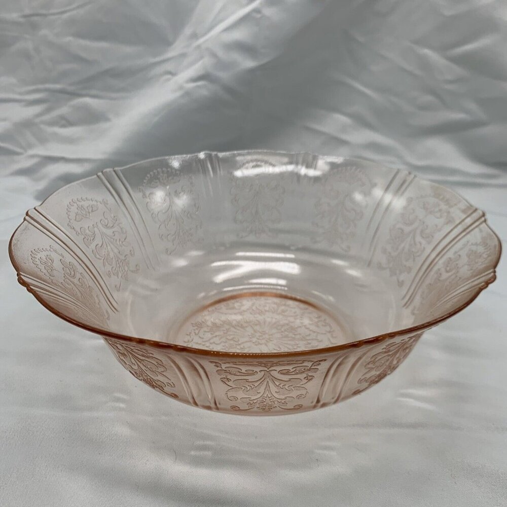 Macbeth Evans American Sweetheart Pink Depression Glass 8-1/2" Serving Bowl